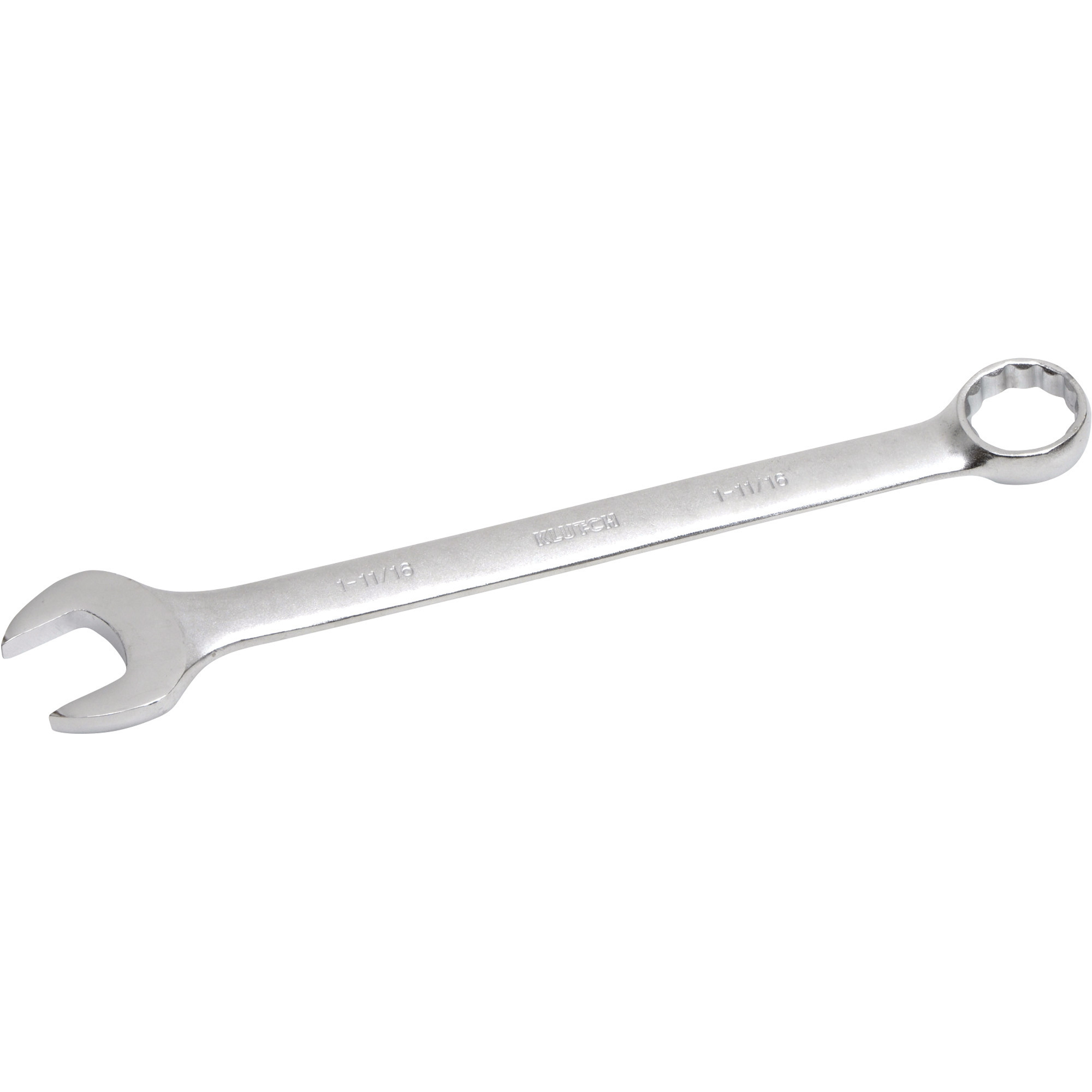 Klutch Full Polish Combination Wrench, SAE, 1 11/16in.